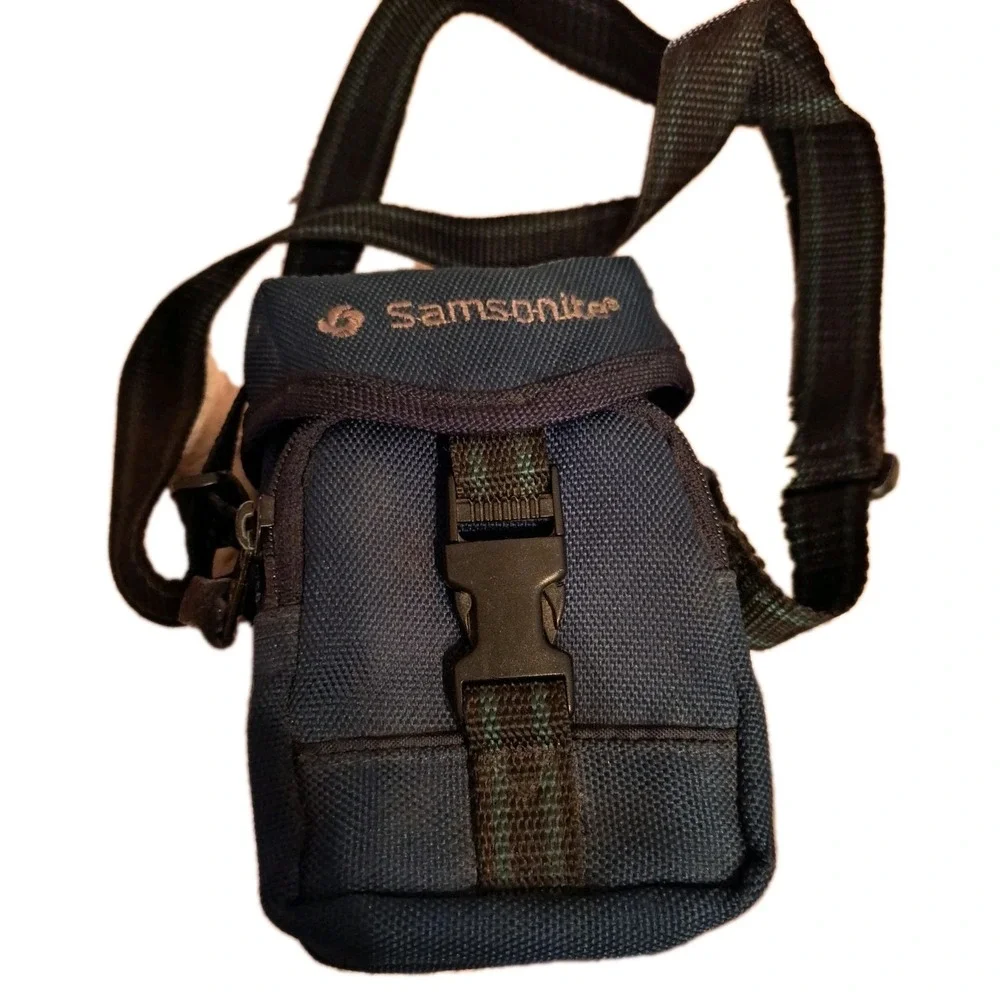 Samsonite Canvas Camera Bag Case Pouch Blue